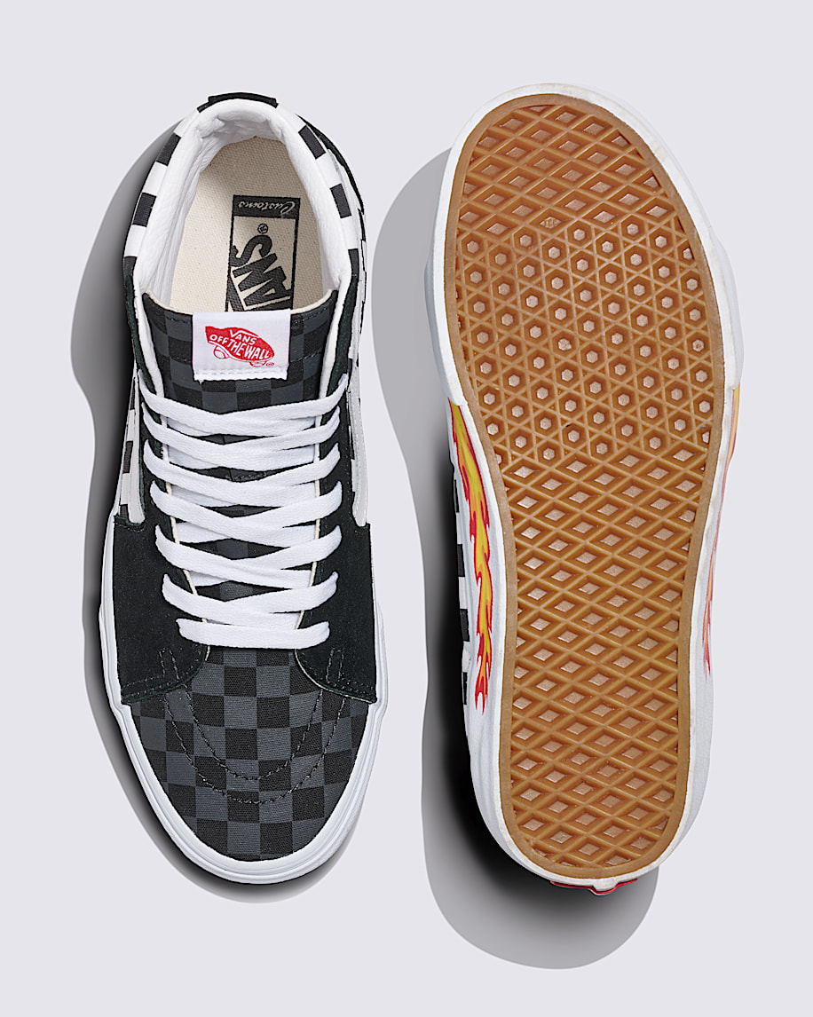 Customs Sk8-Hi Checkerboard Shoe - 3