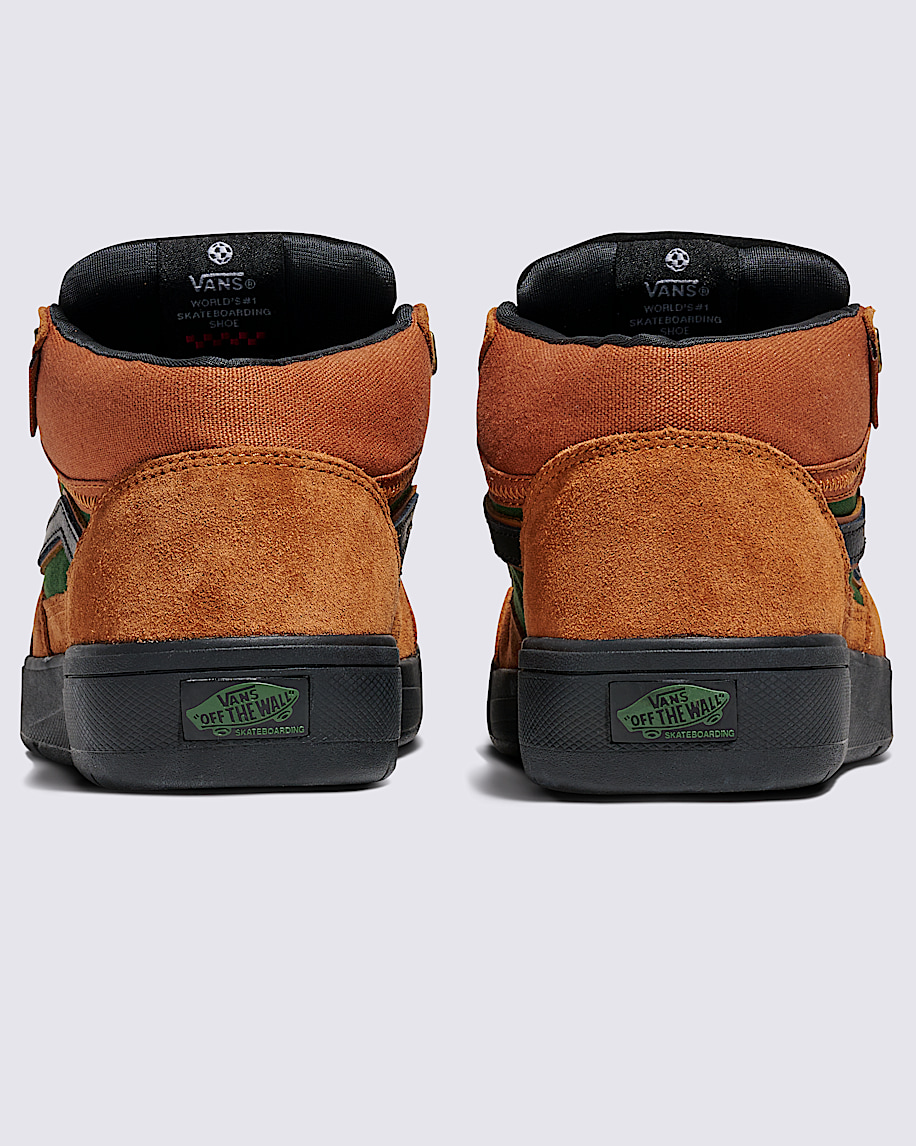 Skate Zahba Mid Shoe in Glazed Ginger Brown / Green | Vans