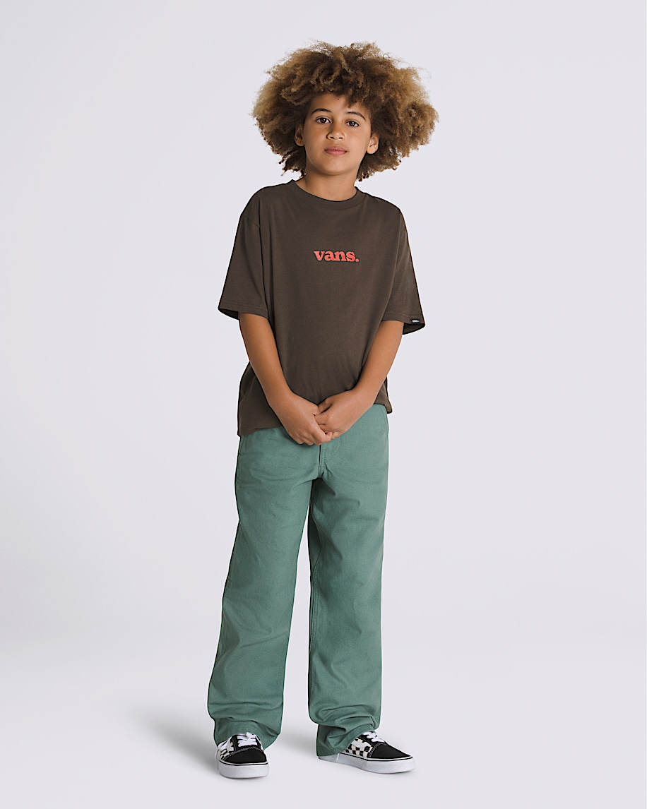 Kids Drill Chore Carpenter Pants VANS Dark Forest Green ALT1