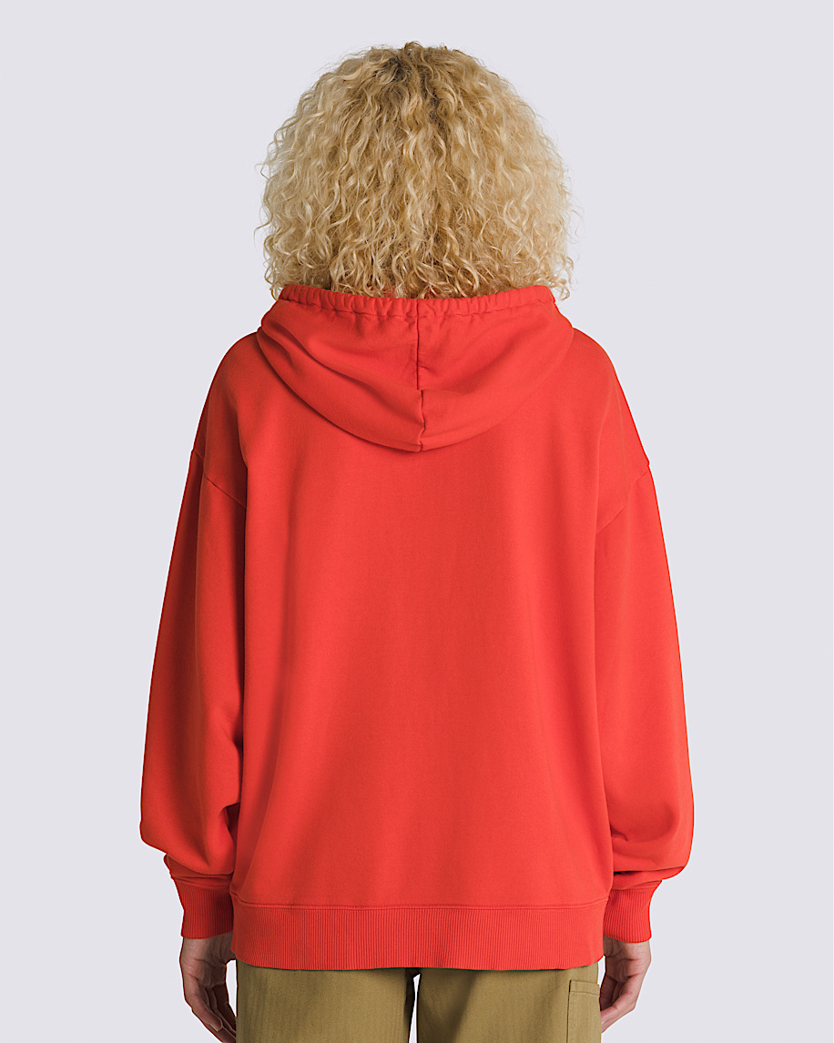 Everyday Oversized Full Zip Hoodie VANS Fiesta Orange ALT1