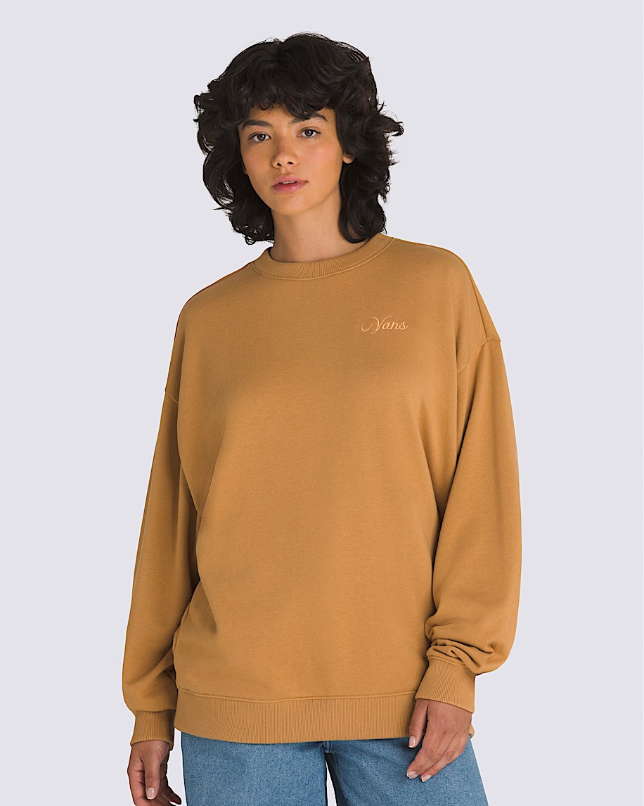 On The Move Oversized Crew Sweatshirt VANS Brown Sugar ALT1