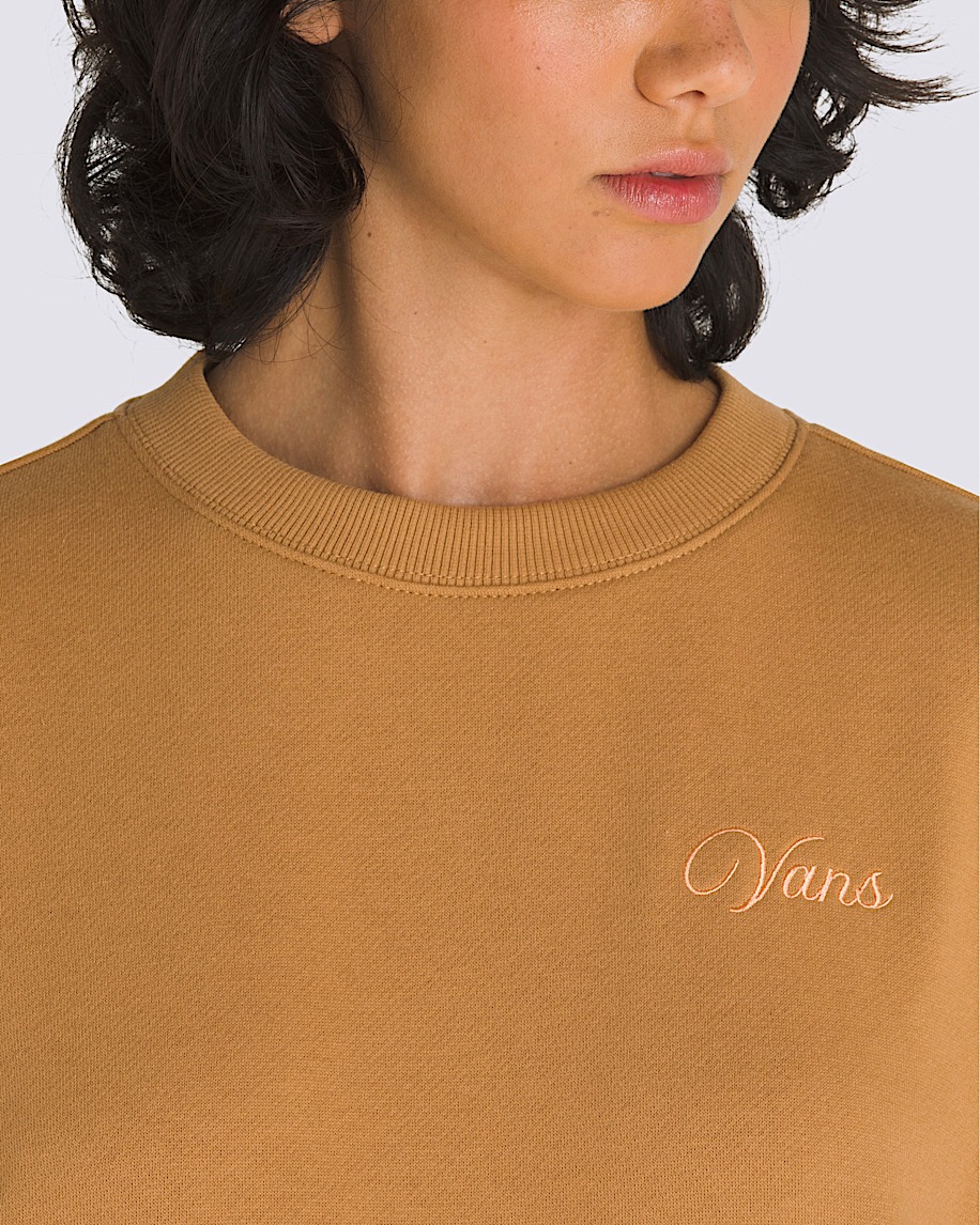 On The Move Oversized Crew Sweatshirt VANS Brown Sugar ALT3