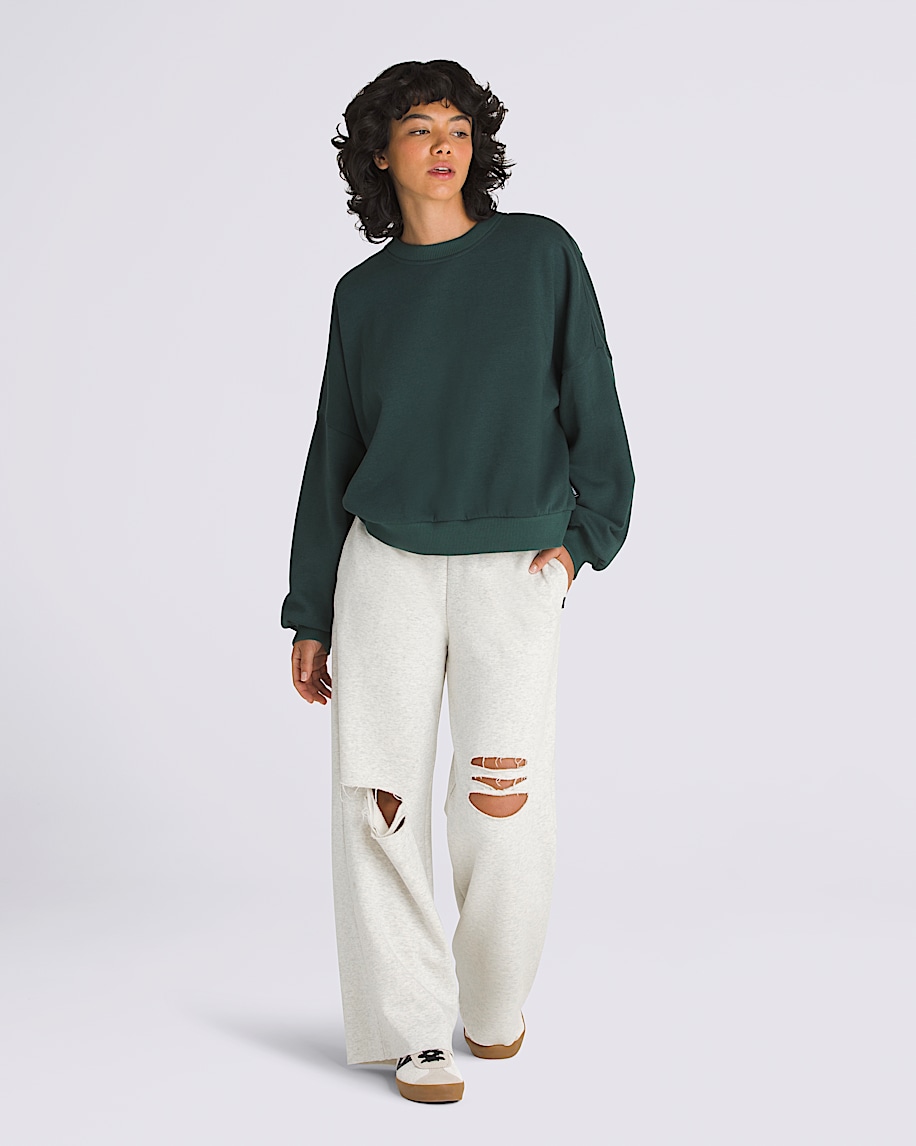 Stitched Up Loose Crew Sweatshirt - 4