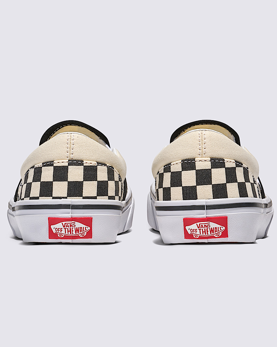 Chaussure Classic SlipOn  Grands enfants VANS Checkerboard noir  Blanc ALT3