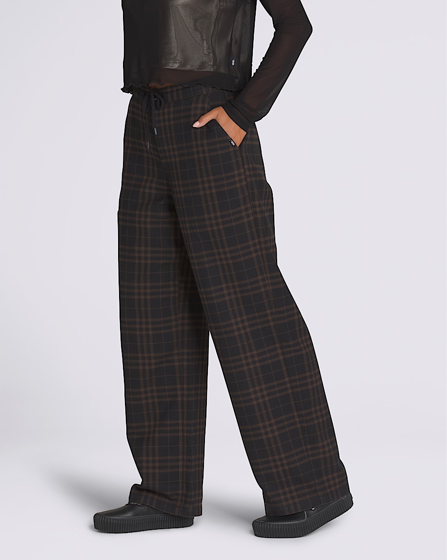 Cyrus Plaid Pants VANS Black  Beige ALT3
