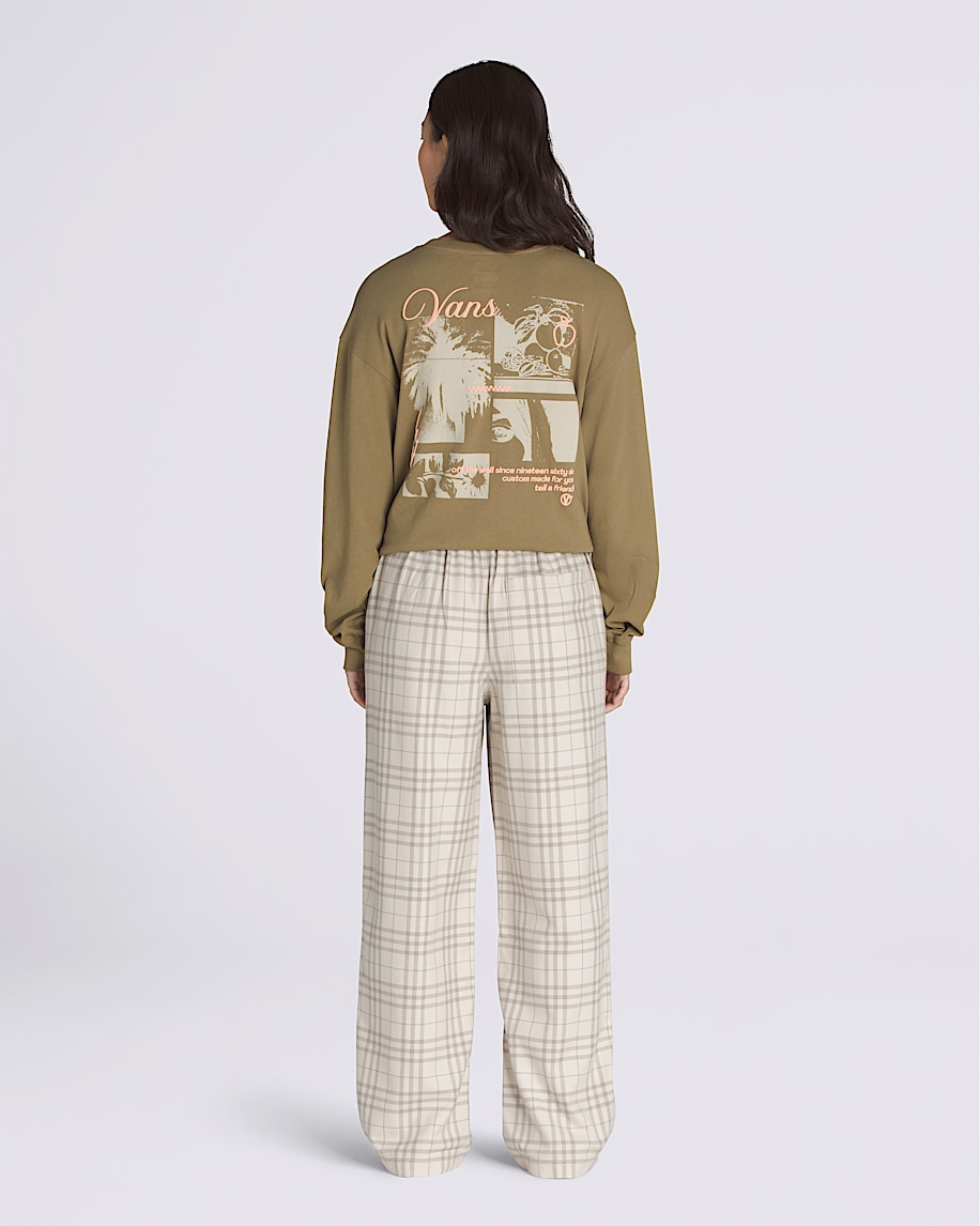 Cyrus Plaid Pants VANS Oatmeal Beige ALT2