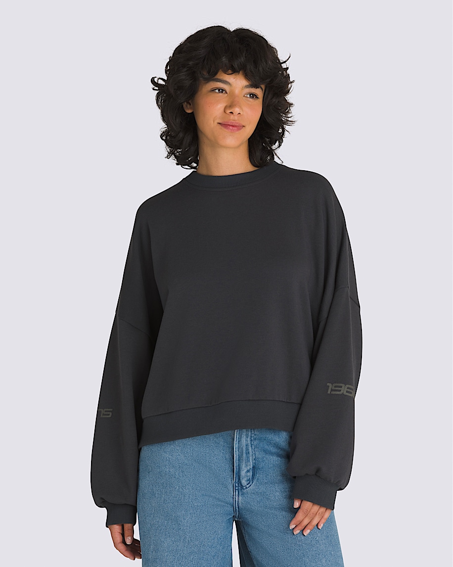 Blossom Loose Crew Sweatshirt VANS Black ALT1
