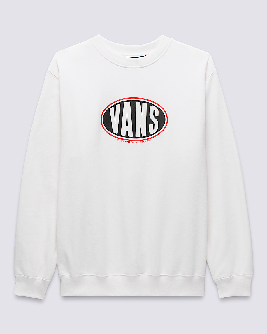 Chandail molletonn ample  col rond Spray On VANS Blanc FLATLAY