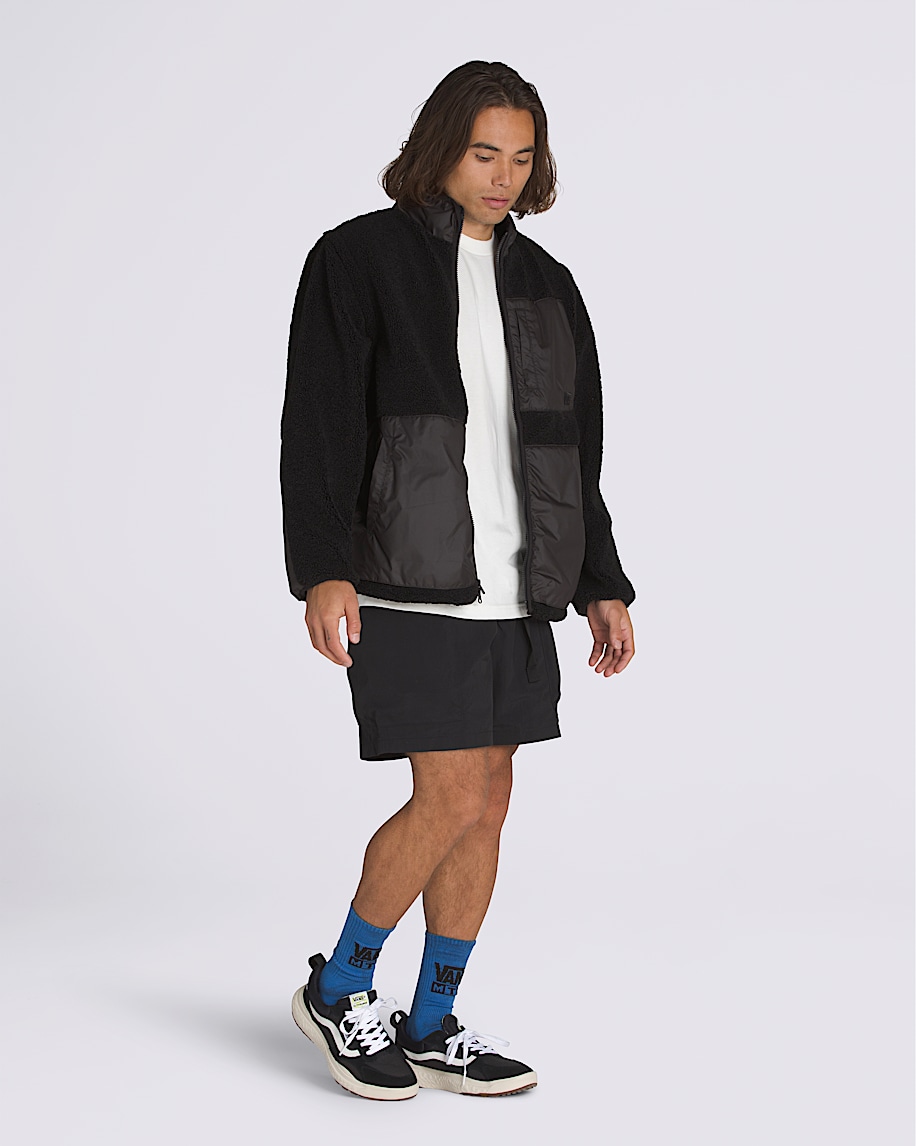 Navigate High Pile Jacket in Black | Vans