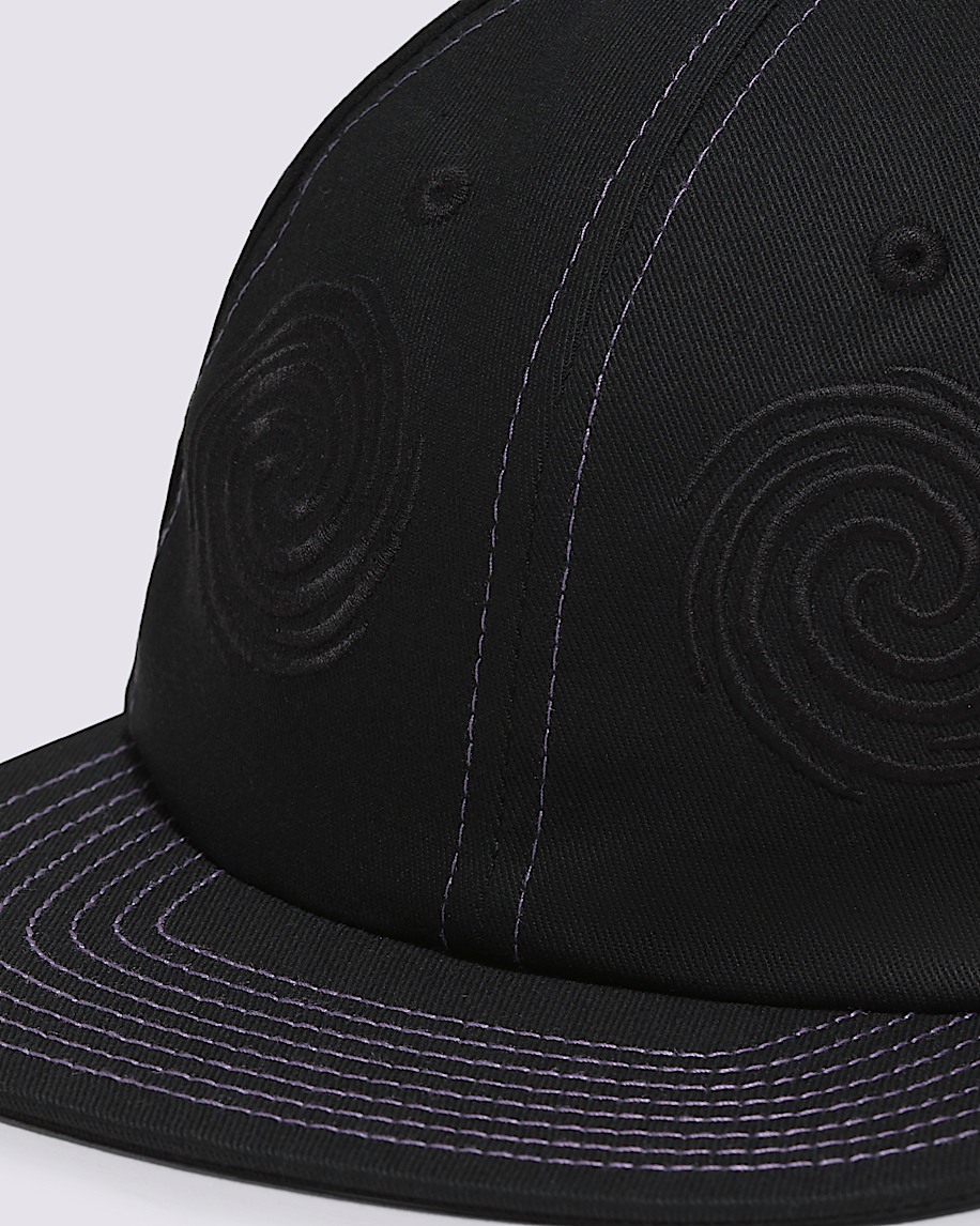 Skate Swirl Unstructured Hat VANS Black ALT1