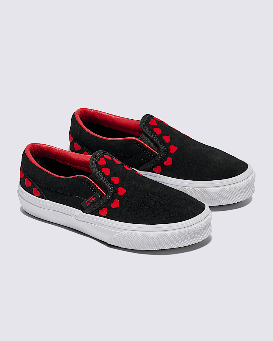 Little Kids Classic SlipOn Shoe VANS Black  Red ALT1