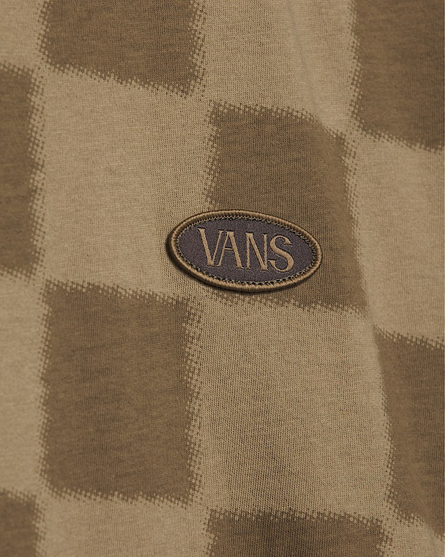 Checkerboard Burn TShirt VANS Gothic Olive Brown ALT2