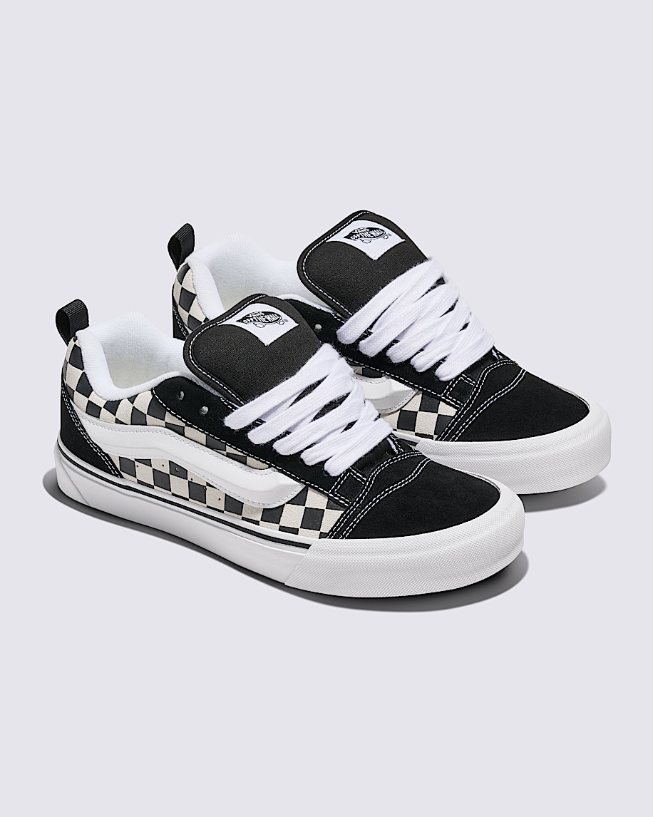 Knu Skool Checkerboard Shoe VANS Checkerboard Black  True White ALT1