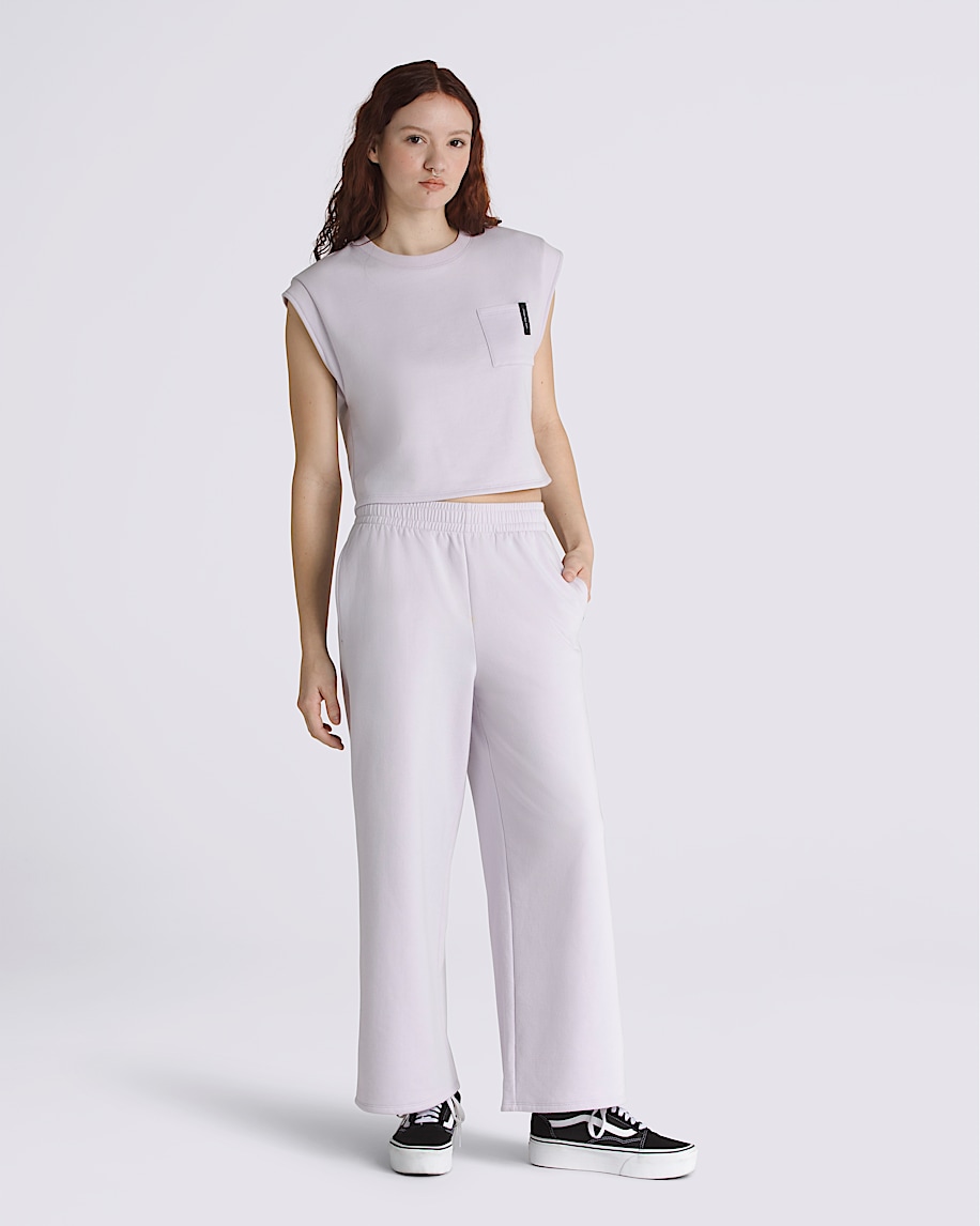 Bryn Wide Leg Pants VANS Evening Haze Grey ALT1