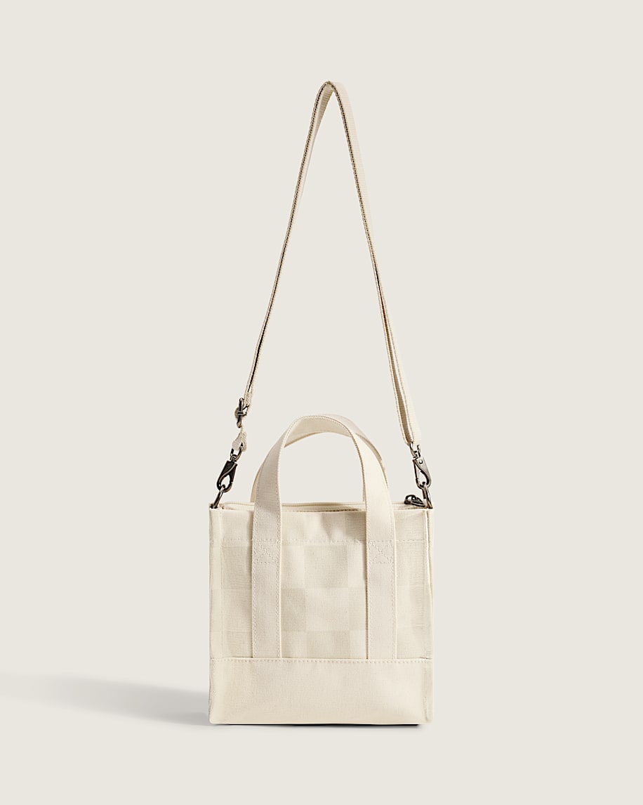 Lil Pergs Checkerboard Tote Bag VANS Oatmeal Beige ALT3