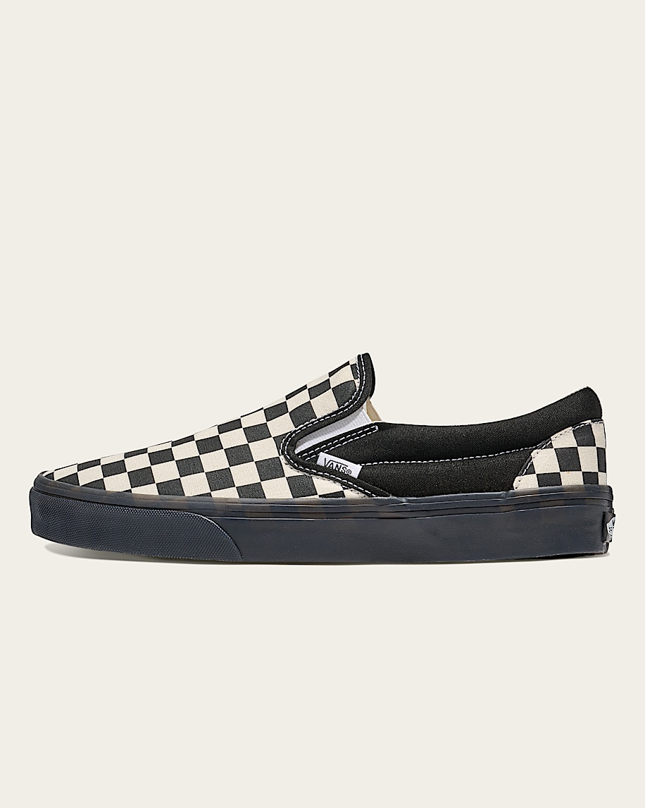 Classic SlipOn Checkerboard Shoe VANS Checkerboard White  Black HERO