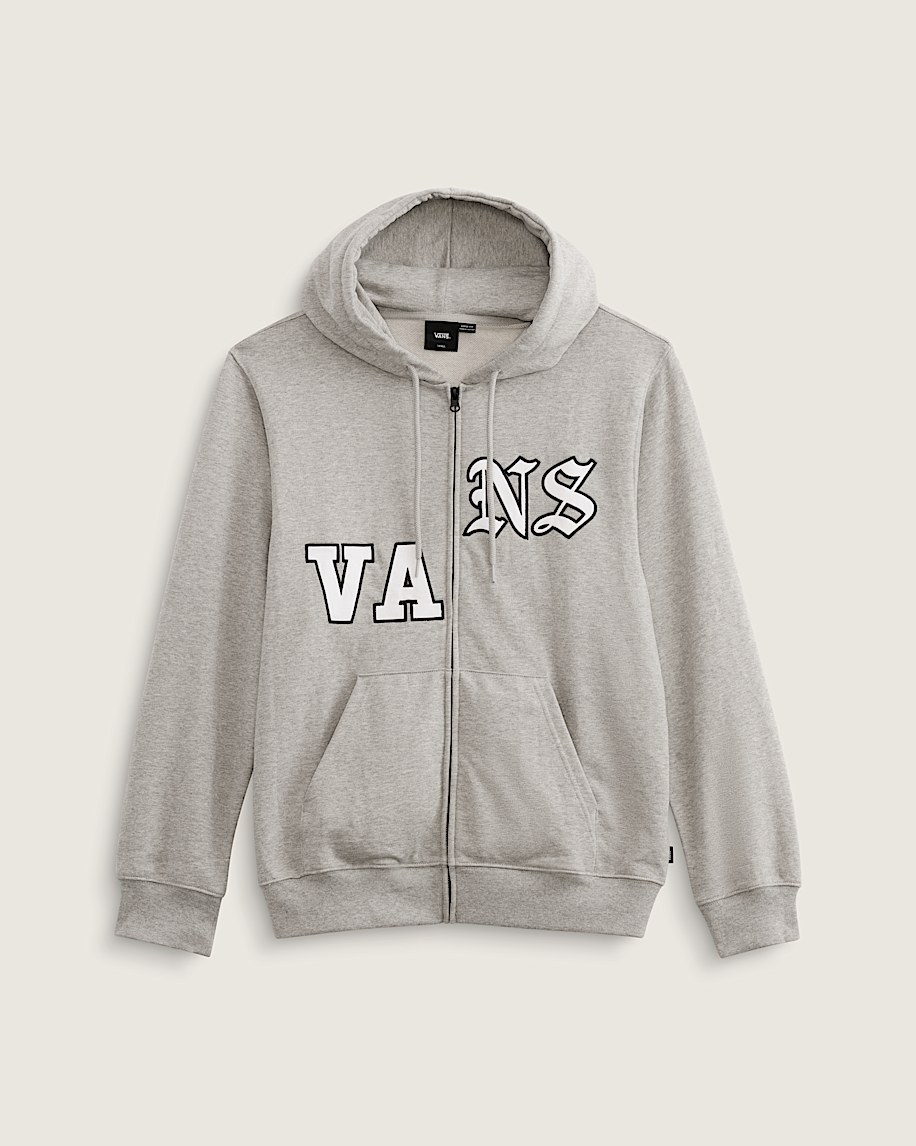 Split Full Zip Hoodie in Heather Grey | Vans