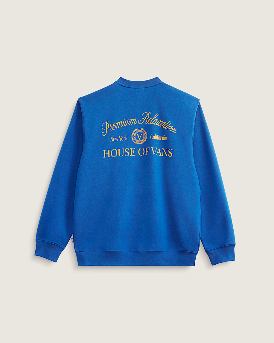 Outdoor Relaxation Crew Sweatshirt VANS True Blue FLATLAY