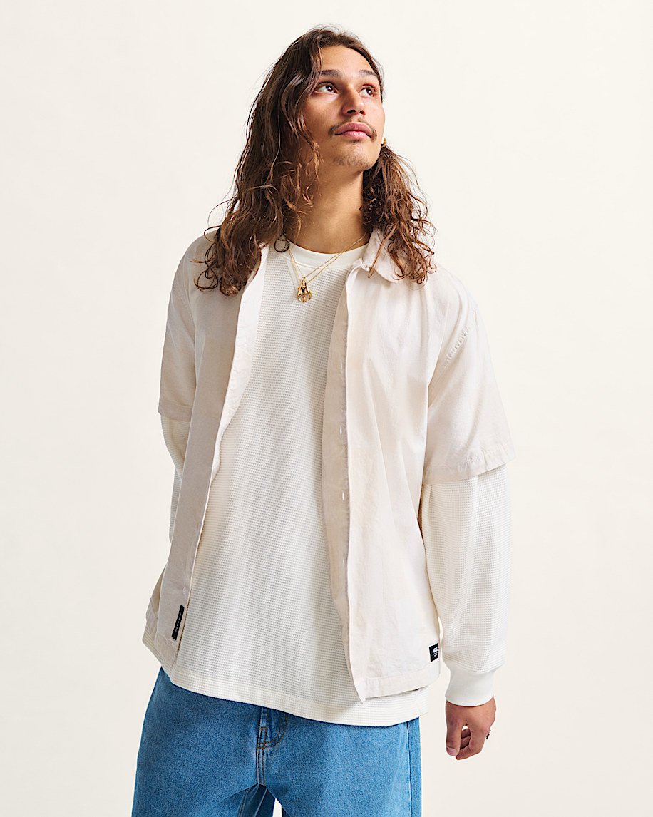 Kessler Checkerboard Woven Shirt VANS Checkerboard White ALT1