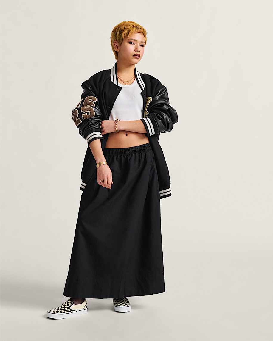 Francesca Full Skirt VANS Black ALT6