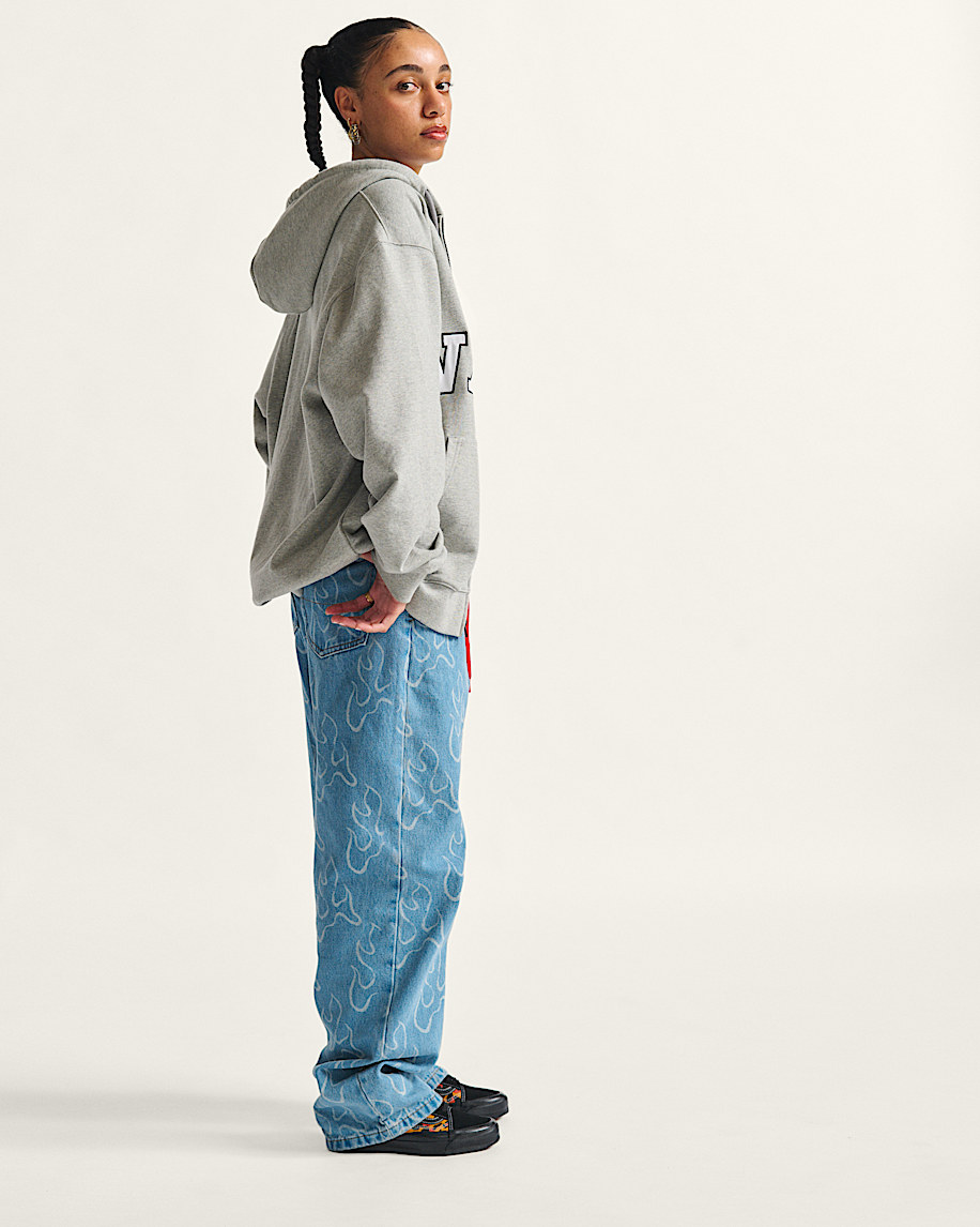 Check-5 Blaze Loose Denim Pants