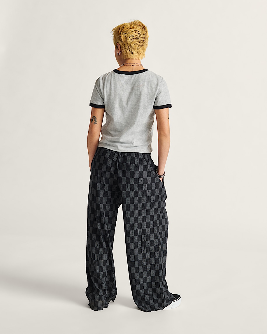 Wren Checkerboard Pants VANS Checkerboard Black  Grey ALT2