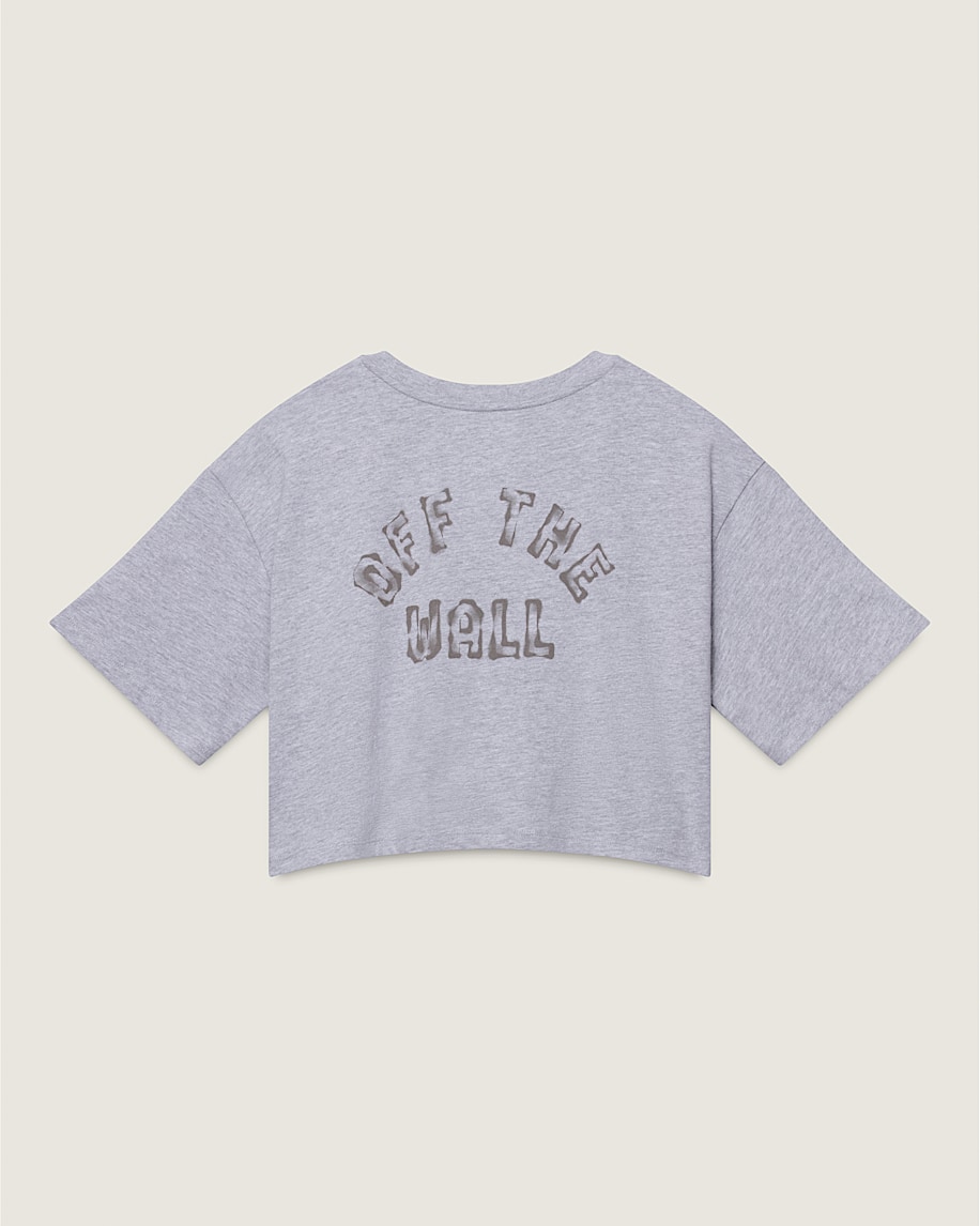 Makeshift Relax Crop TShirt VANS Cement Heather Grey FLATLAY