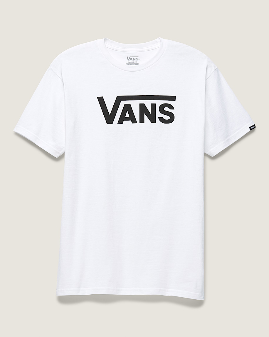 Vans Classic TShirt VANS White  Black FLATLAY