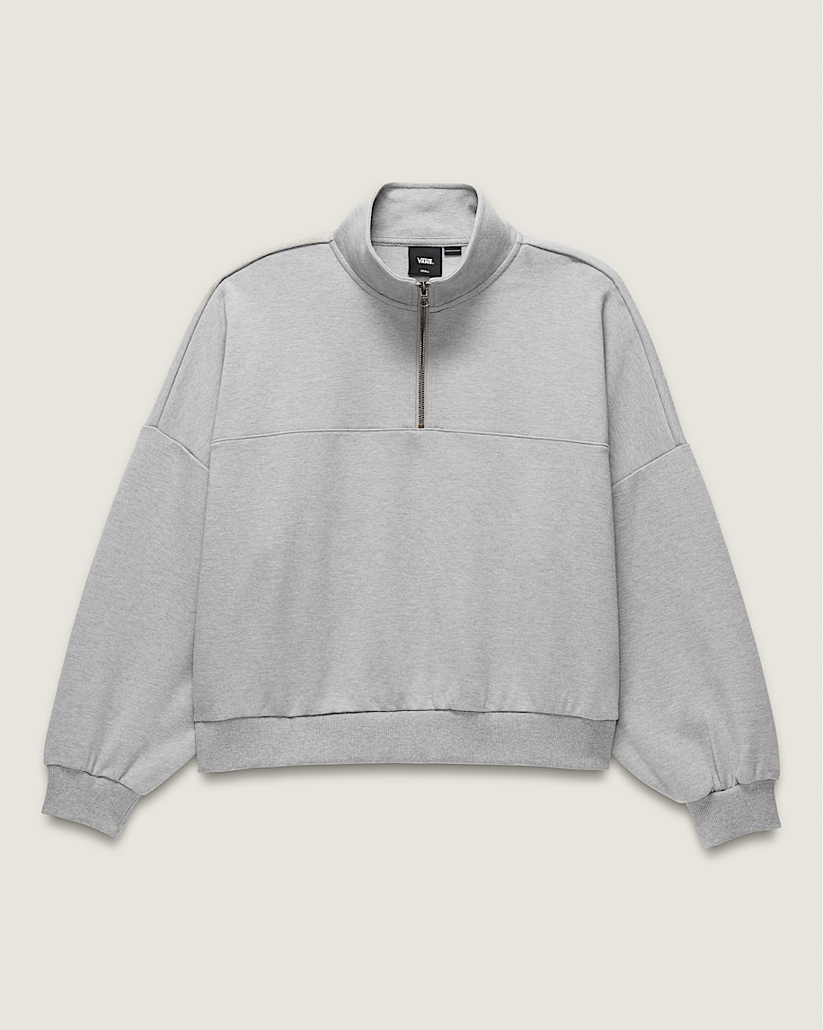 Elevated Knit Mock Neck Sweatshirt - 1