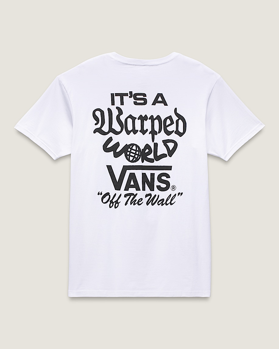 Warped World TShirt VANS White FLATLAY