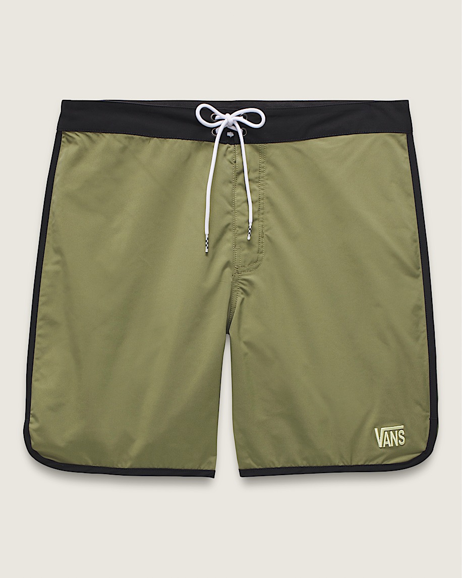 Everride Scalloped 18'' Boardshorts in Loden Green / Black | Vans