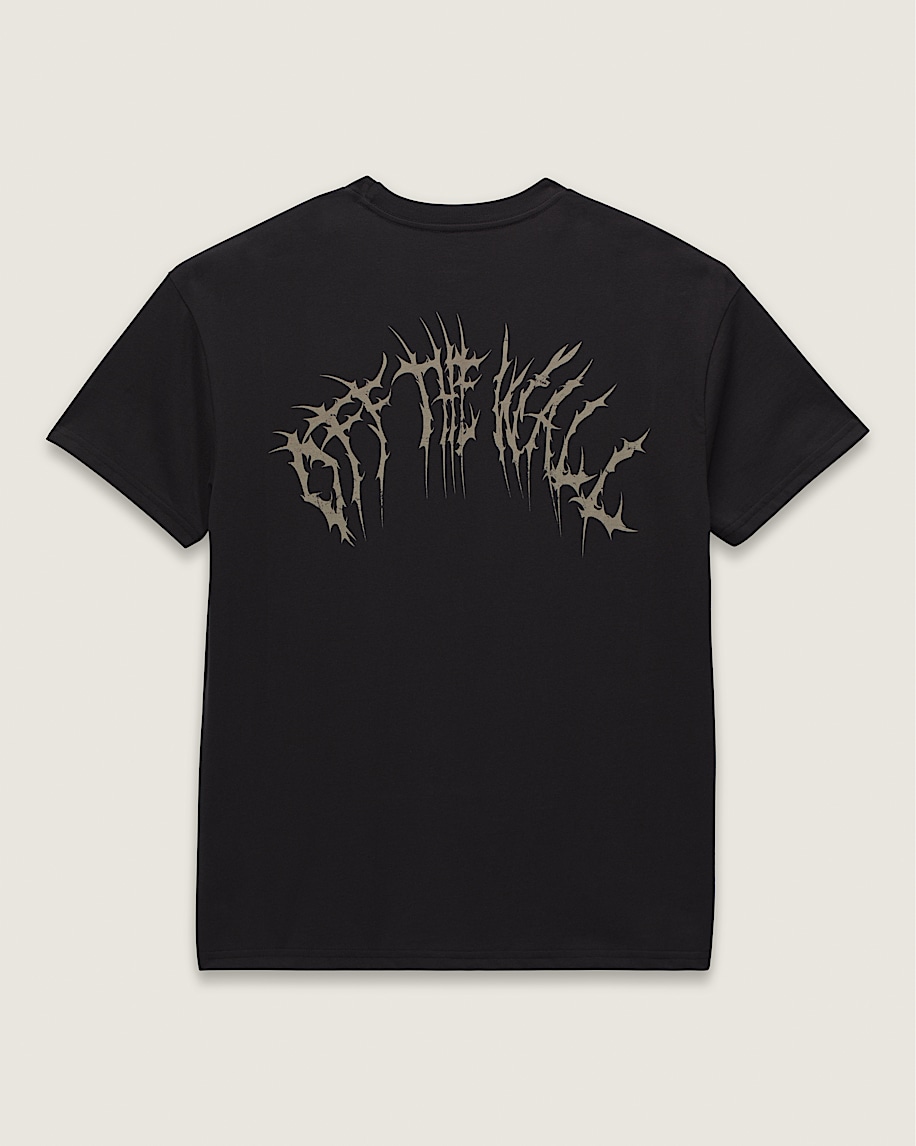 Graffiti Metal University TShirt VANS Black FLATLAY