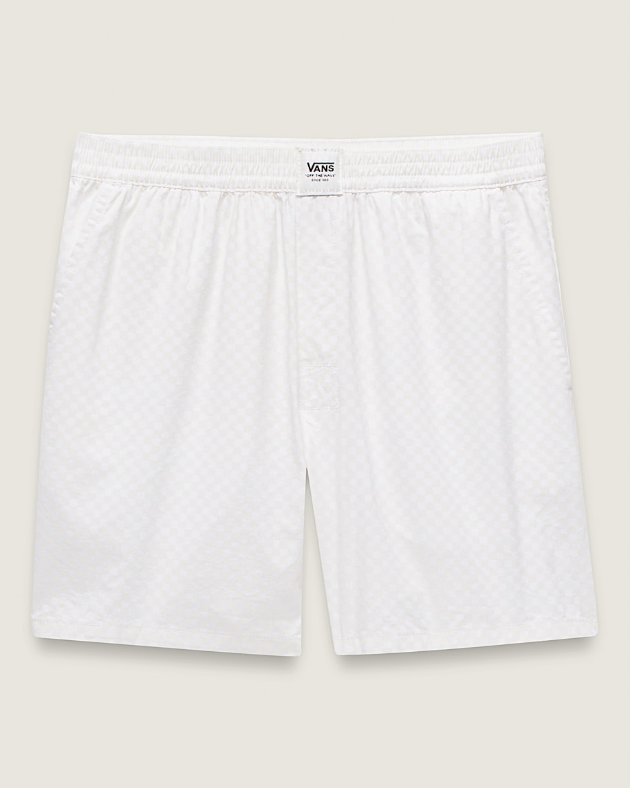 Alicia Checkerboard 35 Boxer Shorts VANS White FLATLAY