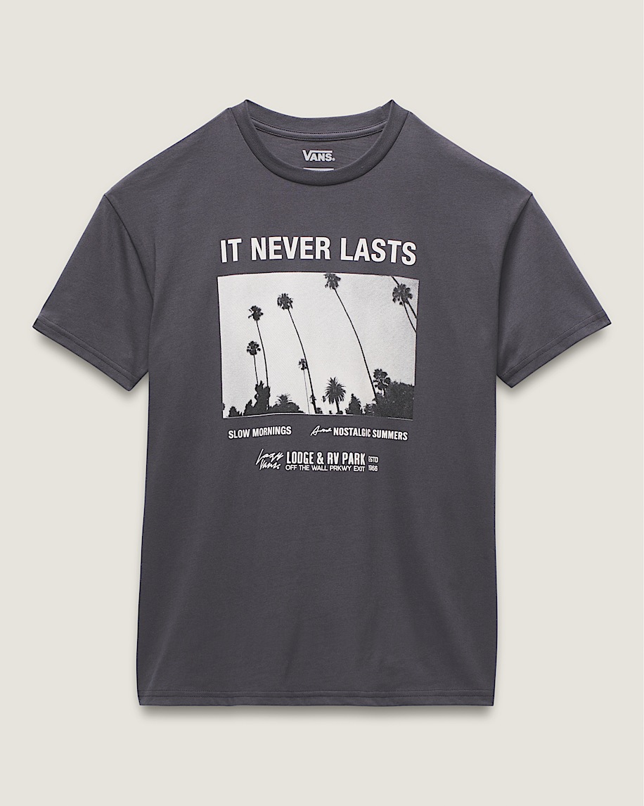 Photo Neverlasting TShirt VANS Asphalt Grey FLATLAY