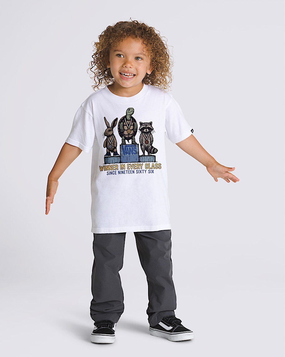 Little Kids Winners Circle TShirt VANS White ALT2