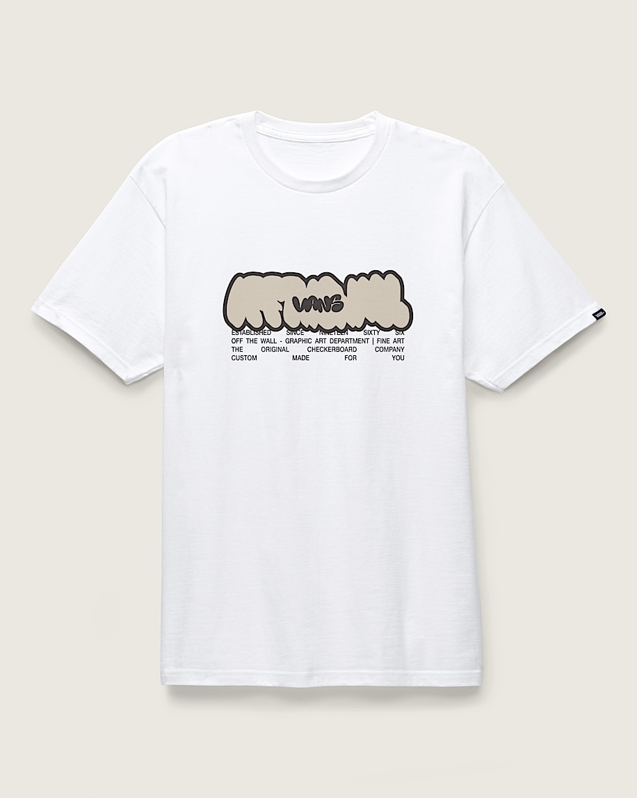 Graffiti One TShirt VANS White FLATLAY