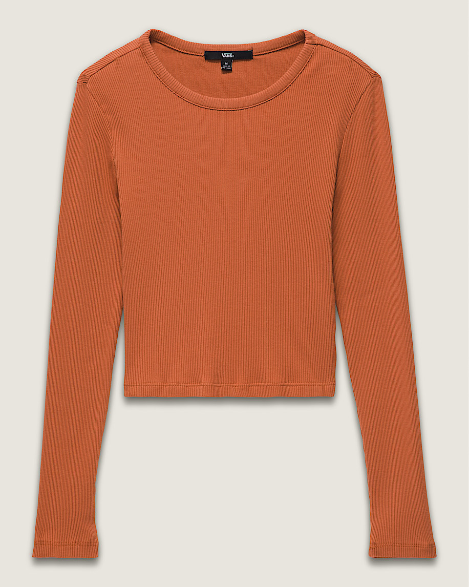 Kids Drew Rib Long Sleeve Top - 1