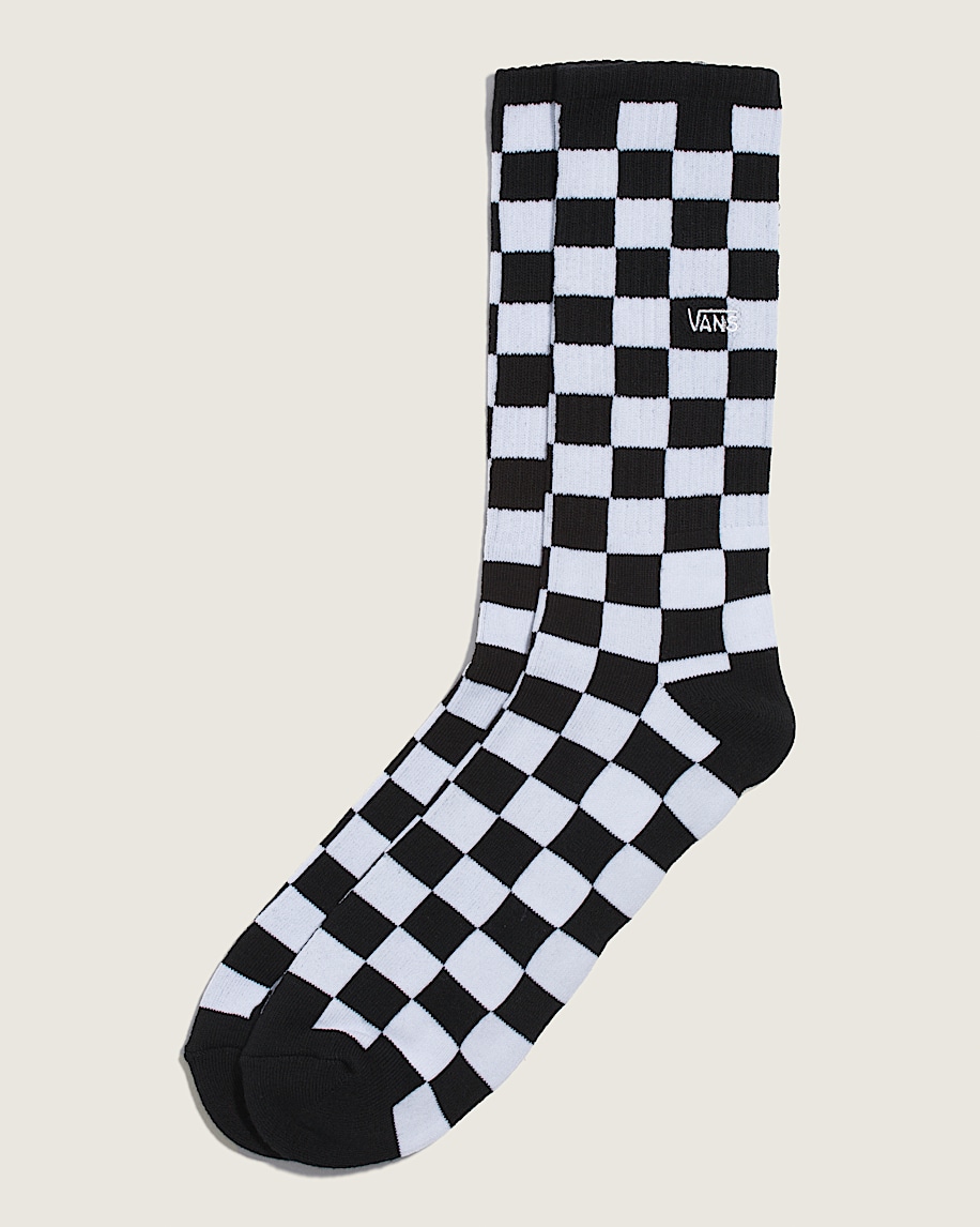 Checkerboard Crew Socks - 1
