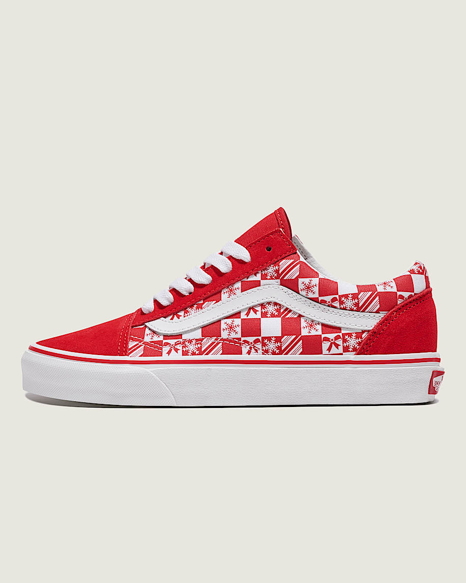 Customs Old Skool Holiday Checkerboard Shoe VANS Customs HERO