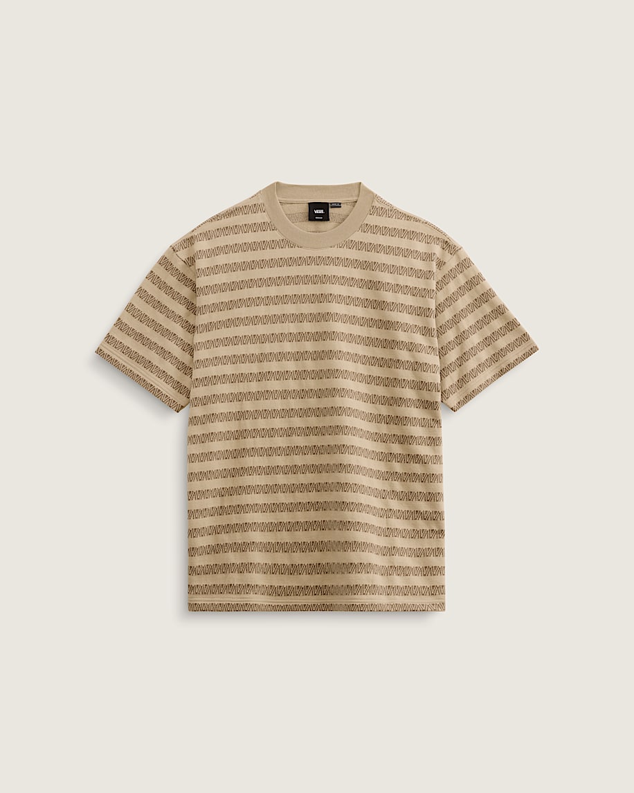 Palmer Jacquard Knit TShirt VANS London Fog Beige HERO