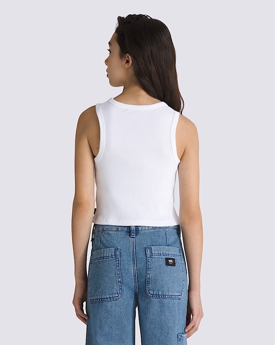 Kids Drew Rib Tank Top VANS White ALT1