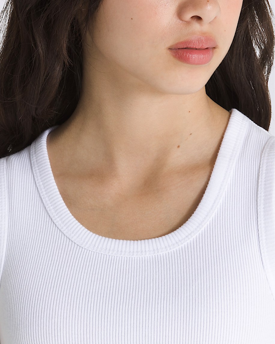 Kids Drew Rib Tank Top VANS White ALT3
