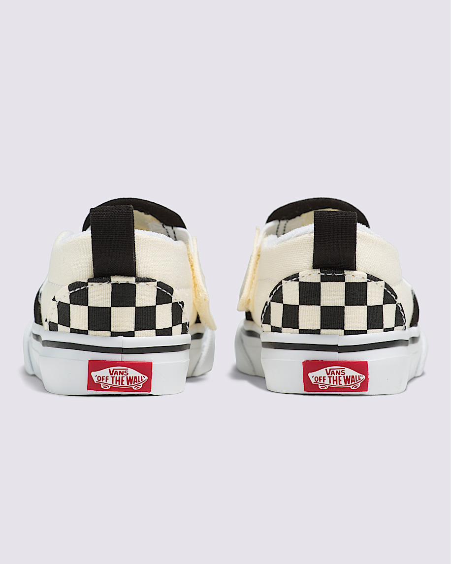 Toddler Classic SlipOn V Checkerboard Shoe VANS Checkerboard Black  White ALT5