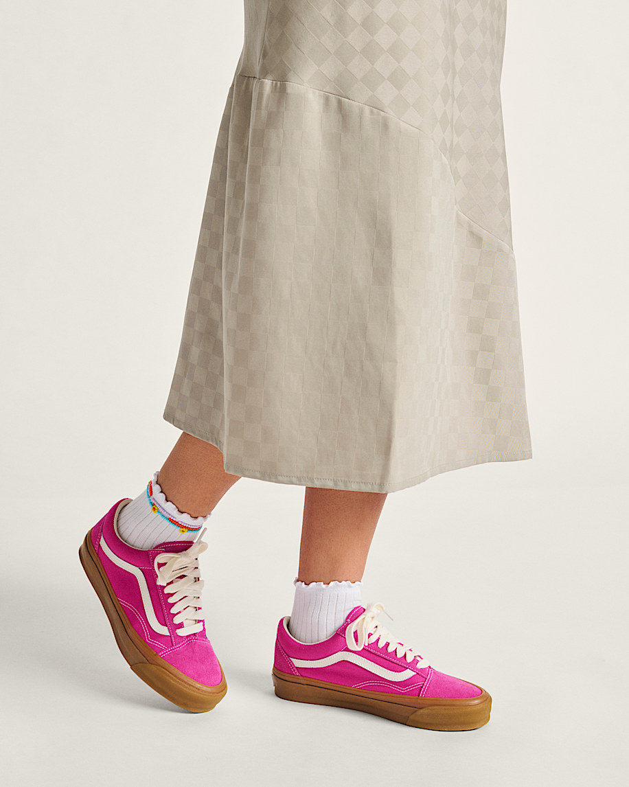 Premium Old Skool Gum Shoe VANS Raspberry Pink  Gum ALT5