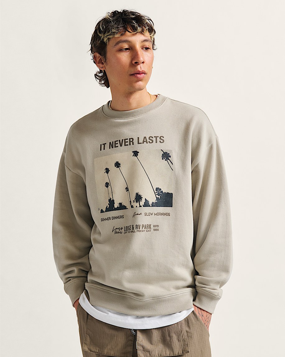 Photo Neverlasting Crew Sweatshirt VANS London Fog Grey ALT1