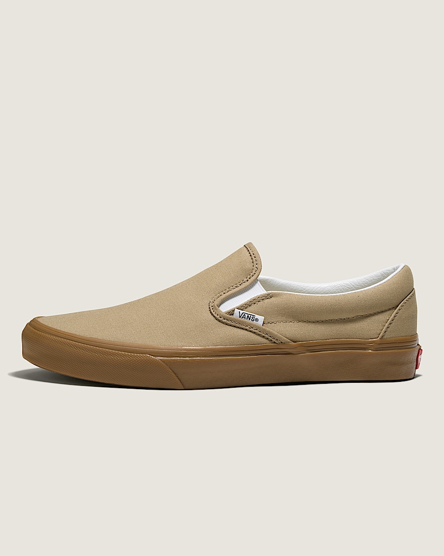 Customs Classic SlipOn Wide Shoe VANS Tan Brown HERO