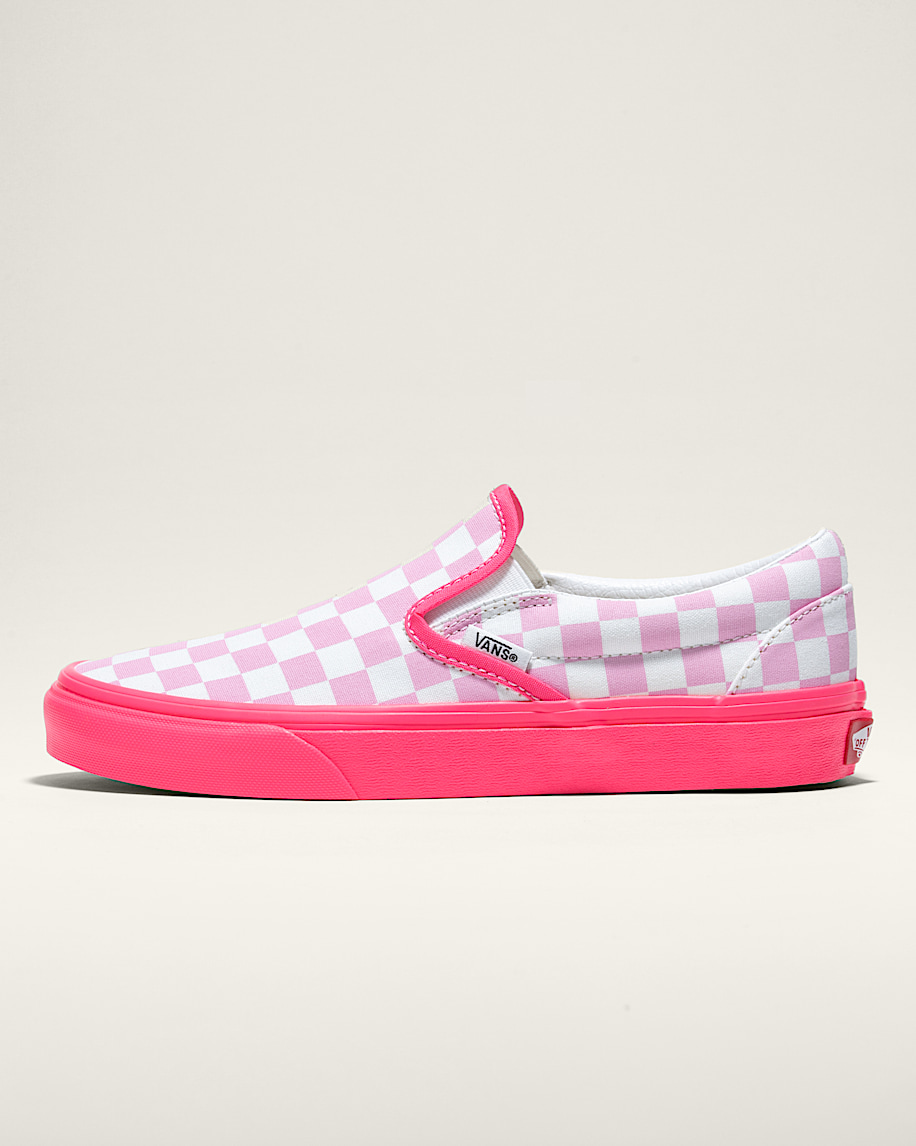 Customs Classic SlipOn Checkerboard Wide Shoe VANS Customs HERO