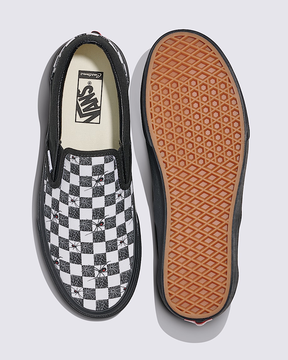 Customs Classic Slip-On Halloween Checkerboard Shoe - thumbnail 3