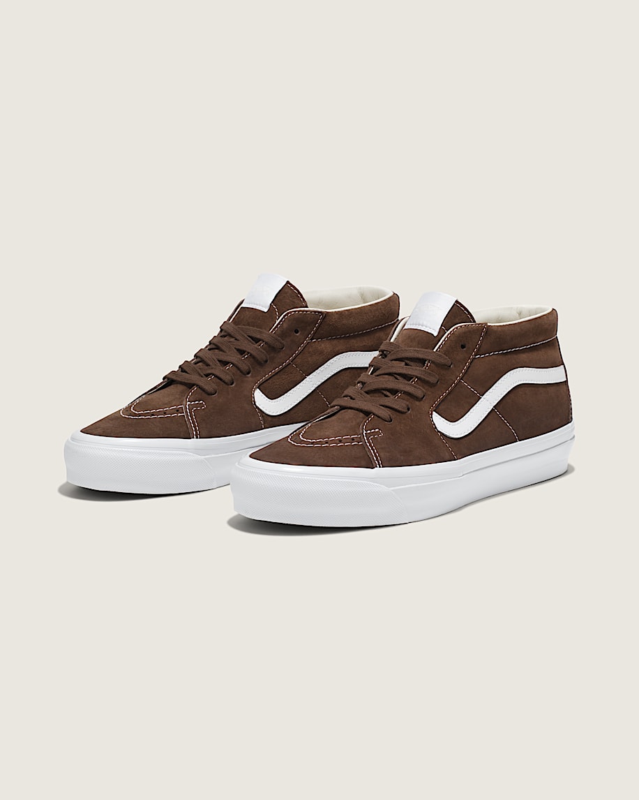 Premium Sk8-Mid Suede Shoe in Potting Soil Brown | Vans