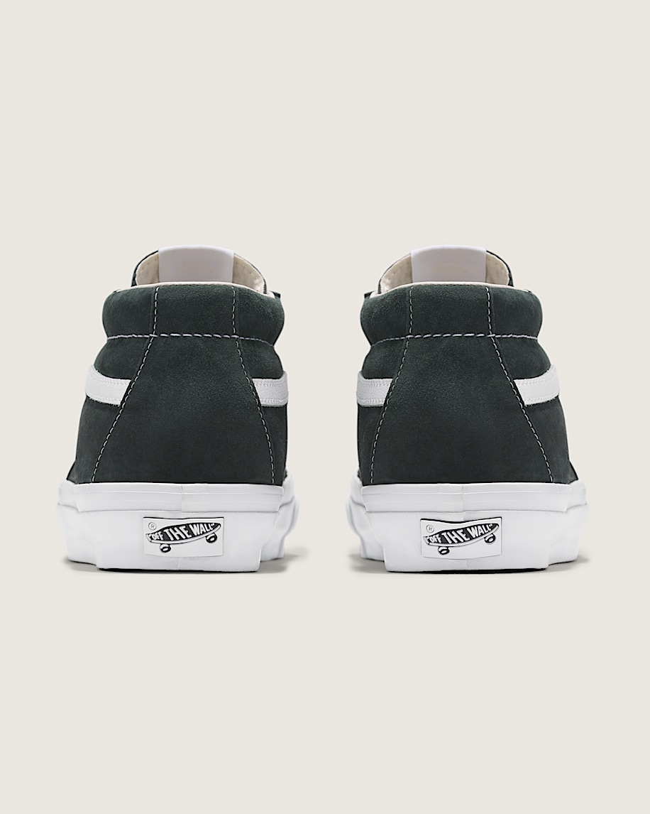 Premium Sk8Mid Suede Shoe VANS Scarab Green  Black ALT3